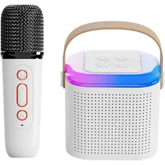 ONE PIXEL - Kit Parlante Y Micrófono Karaoke Para Niños Bluetooth Led