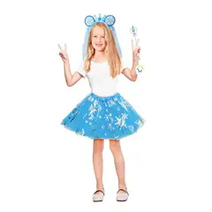 COMPRALOENCASA COM - Disfraz Princesa Helada Accesorios Halloween Niñas OF-701