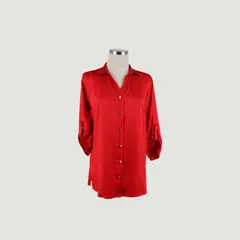 L Y H - Blusa Para Mujer Manga 3/4 Rojo Marca L&H