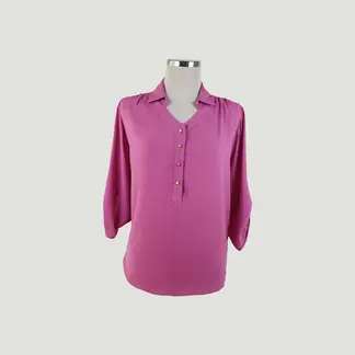 L Y H - Blusa Para Mujer Manga 3/4 Rosa Marca L&H