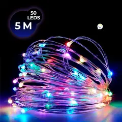 COMPRALOENCASA COM - Luces Micro Led Pila Decoración Luz Navidad X 50 Luces TX50B-C