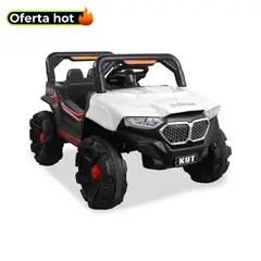 PRINSEL - Carro Electrico Niño Montable Off Road Blanco 12V