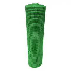 GENERICO - Malla Plástica Multiusos Reja 16mmX16mm H1mt Rollo 30mt Verde