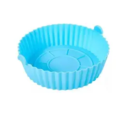GENERICO - Molde Silicona Olla Freidora Air Fryer Reutilizable Azúl