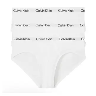 CALVIN KLEIN - 3 Pack de Calzoncillo Blanco Algodón Hip Brief
