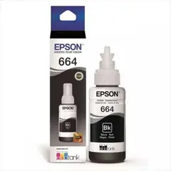 EPSON - Botella de Tinta T664 Negra Original