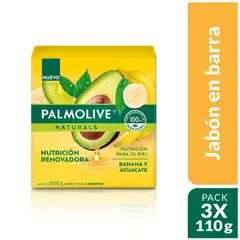 PALMOLIVE - Jabon Banano Y Aguacate X 110g X 3und.---