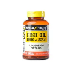MASON NATURAL - Omega 3 Fish Oil 1000Mg Frasco X 120 Capsulas