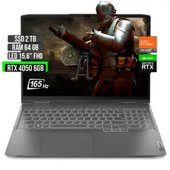 LENOVO - LOQ AMD RYZEN 7-7840HS RTX 4050 6GB SSD 2TB RAM 64GB LED 15,6" FHD 165Hz