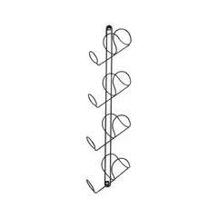REJIPLAS - Soporte Porta Vinos X4 Botellas - Pared Negro Unidad