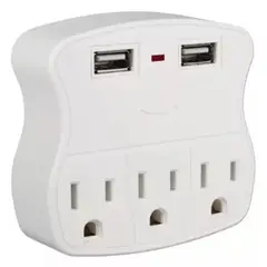 SHEN HUANG - Enchufe Multiplicador De Tomas Corriente Puerto Usb Brickell