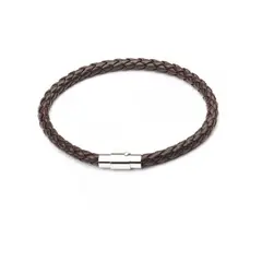 GENERICO - Manilla Trenzada para Hombre y Mujer Marron