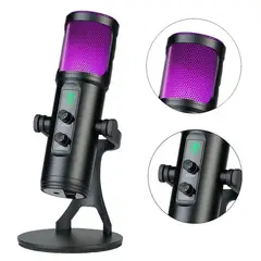 ONE PIXEL - Micrófono De Estudio Profesional Usb Luz Rgb Para Pc Zx-776