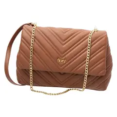 FIONI - Bolso Acolchado Para Mujer Payless Café Medio