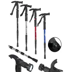 THE HOUSETRONICS - Baston Trekking Senderismo Regulable Linterna Led Caminata