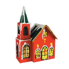 ADEQUAR - IGLESIA NAVIDEÑA ILUMINADA ref IND-30
