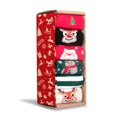 MR HAPPY - Media Calcetín Navidad Mrhappy Unisex Pack x 6 Pares_.