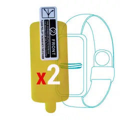 GENERICO - Protector TPU para Xiaomi Smart Band 2 2uds