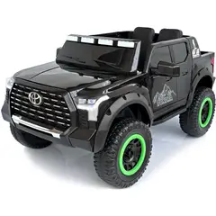 TOYOTA - Carro 4x4 Electrico 12v Llanta Caucho Control - Negro