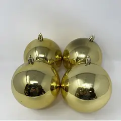 BURICA - Bolas Brillantes 10cmx 4pc Dorado