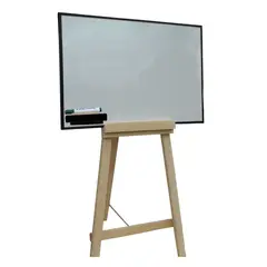MAOS - Tablero Acrílico Borrable Cuadriculado Con Tripodeborrador 80cmx60cm