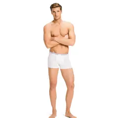 TOMMY HILFIGER - Pack De 3 Bóxers Trunk De Algodón Elástico Blanco