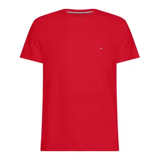 TOMMY HILFIGER - Camiseta Manga Corta Rojo Slim Fit Esencial En Algodón