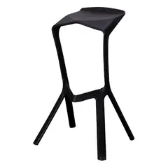 AKIVOY - Silla Bar Pizza Alta Polipropileno Negro