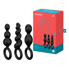 SATISFYER - Plugs Anales Booty Call Negros