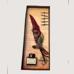 GENERICO - SET PLUMA CALIGRÁFICA ESTILO EUROPEA VINTAGE