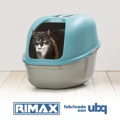 RIMAX - Arenero para Gato - Color Azul - Gris
