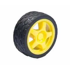 GENERICO - Rueda Llanta Wheel Carro Robot Diametro 67mm