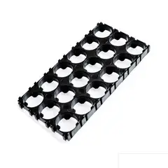 GENERICO - Soporte Pila Porta Pila Bateria Litio 18650 3x6 Celdas 123x62mm