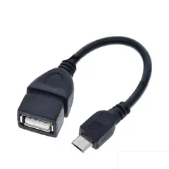GENERICO - Cable Conversor Datos OTG Usb a Microusb 13cm Memoria Usb