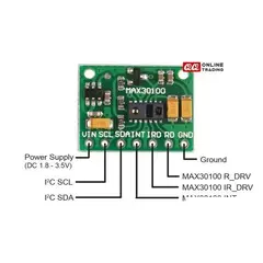 GENERICO - Sensor Pulso Cardiaco Max30100 Saturacion Oxigeno 3.3V