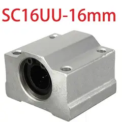 GENERICO - Rodamiento Lineal Chumacera SC16uu SCS16uu Eje 16mm