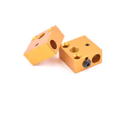 GENERICO - Bloque Aluminio Hotend Cr10 Ender 20x20x10mm Nozzle Extrusor
