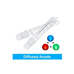 GENERICO - Led Rgb Difuso Anodo Comun 5mm X 10 Unidades