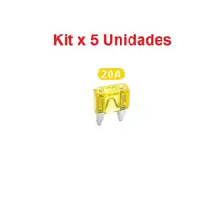 GENERICO - Fusible Carro Cuchilla Tamaño Mini 20A 20 Amperios 16x11x4mm x 5 Unidades