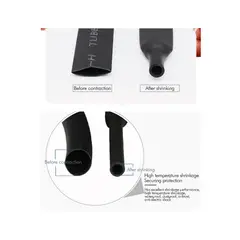 GENERICO - Funda Tubo Plastico Termoencogible 3mm Longitud 1 Metro