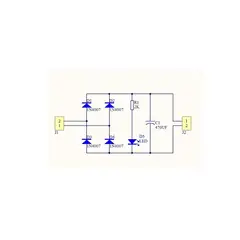 GENERICO - Kit Tarjeta Puente Rectificador Onda 1N4007 AC DC 3-18V 1A
