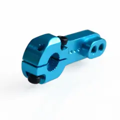 GENERICO - Brazo Soporte Aluminio Servo 25T Mg995 Mg996 L 35mm Azul