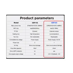 GENERICO - Tarjeta Control Impresora3d Mellow 32bit FLY-CDY V3 WIFI