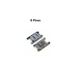 GENERICO - Conector Socket Sim Card 8 Pines Holder Smd Slim