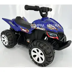BEBESUNITA - Moto Cuatrimoto Electrica Niños 4 Años Btooth - Azul Spider