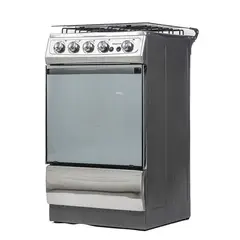 SUPERIOR - Estufa de Piso 4 Puestos Gas Natural AXXIS PLUS Plateado