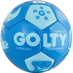GOLTY - Balón De Fútbol Formación Dino Cos a Maqu 4 Azul