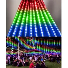 GENERICO - Cortina Luz Led Lluvia De Meteoro Multicolor 50 Cm Decoración Navidad