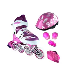 ONWHEELS - Patines Semiprofesionales Kit Protecciones S Rosa