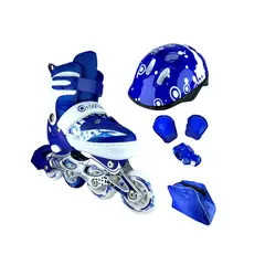 ONWHEELS - Patines Semiprofesionales Kit Protecciones S Azul